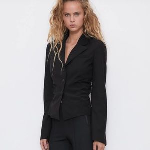 ZARA GATHERED BLAZER